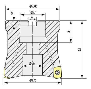 アルファ高送りラジアスミルASR 多刃タイプ(ボアタイプ 内径インチ 