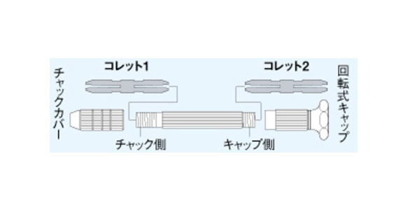 ピンバイス外形図