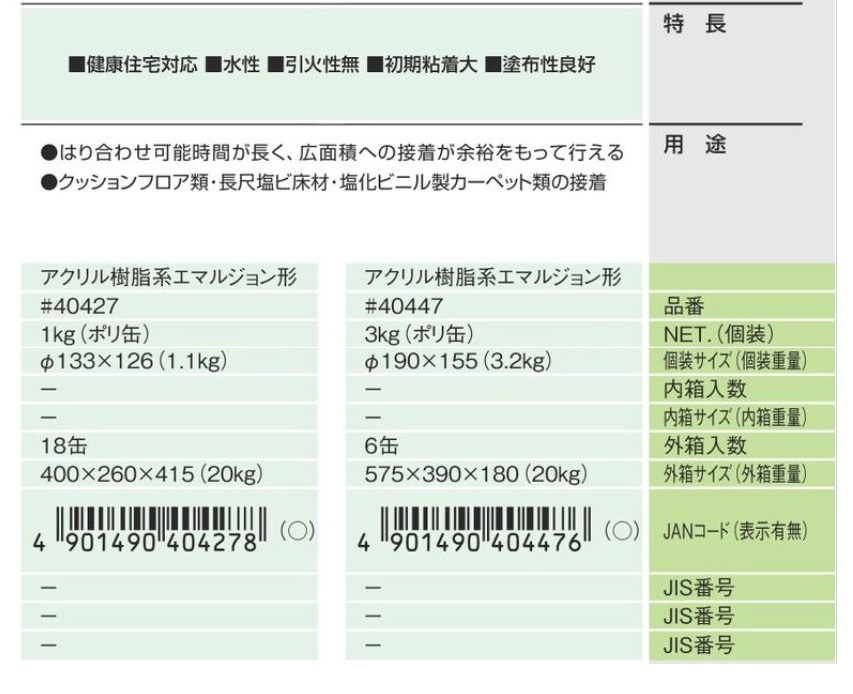 コニシ ボンドFL200 3kg(ポリ缶) #40447 | コニシ | MISUMI-VONA【ミスミ】