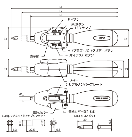 GLK250 | デジラチェ® ドライバタイプ | ＫＴＣ（京都機械工具 