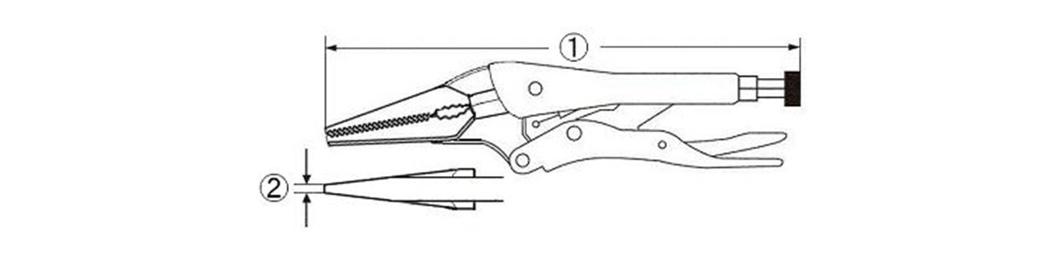 バイスプライヤ ロングノーズタイプ | ロブテックス | MISUMI-VONA【ミスミ】