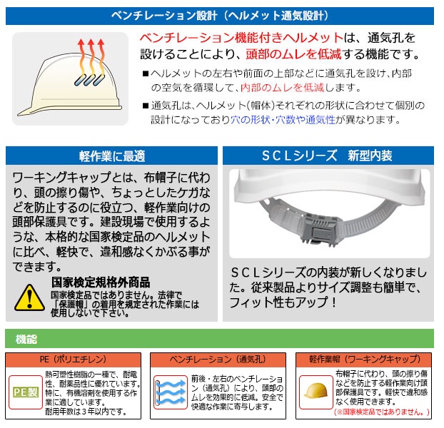 ミドリ安全 軽作業帽 SCL-300VA | ミドリ安全 | MISUMI-VONA【ミスミ】