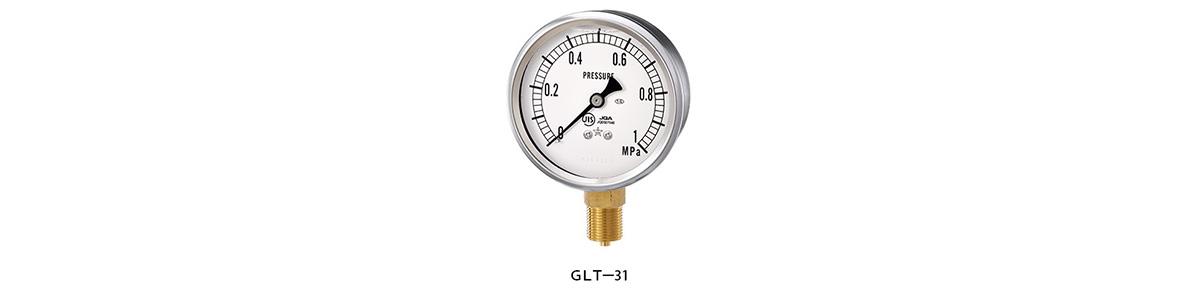 GLT-21-60MP | 汎用グリセリン入圧力計（A枠立型・φ60） | 右下精器 