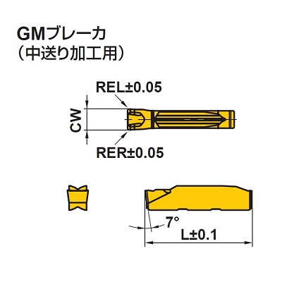 三菱マテリアル・GYホルダ・溝入れ・突っ切り用チップ (GY2M0318F159N-BM-VP20RT)