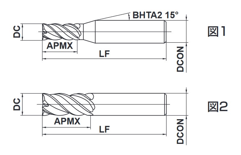 MPMHV 4枚刃エムエスプラス制振エンドミル（M） | 三菱マテリアル | MISUMI-VONA【ミスミ】