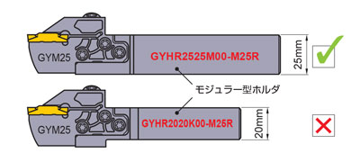 【マテリアル】 三菱 GYシリーズ外径・端面・ぬすみ溝入れ加工 一体型オフセットなし 左勝手バイトホルダ GYQL2525M00-F06 期間