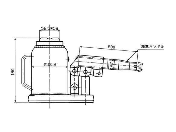 油圧ジャッキ（低床型） 型番：MHB-30Y