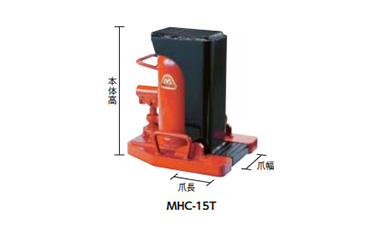 MHC-10T | 爪付ジャッキ標準タイプ | マサダ製作所 | ミスミ | 337-8420