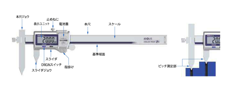 株式会社ミツトヨ アナピッチオフセットノギス/536-105 NT10P-15：GAOS