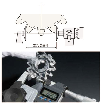 ミツトヨ 369・227・169シリーズ 直進式歯厚マイクロメータPDM PDM