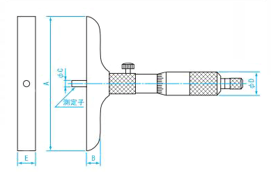 マイクロ メータ デプス JISB7544:1994 デプスマイクロメータ