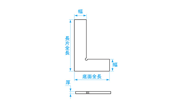 新潟精機 SK 日本製 厚形スコヤ DD型 焼入品 50mm HDD-50