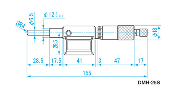 DMH-25S | デジタルマイクロメータヘッド 測定範囲0～25mm | 新潟精機