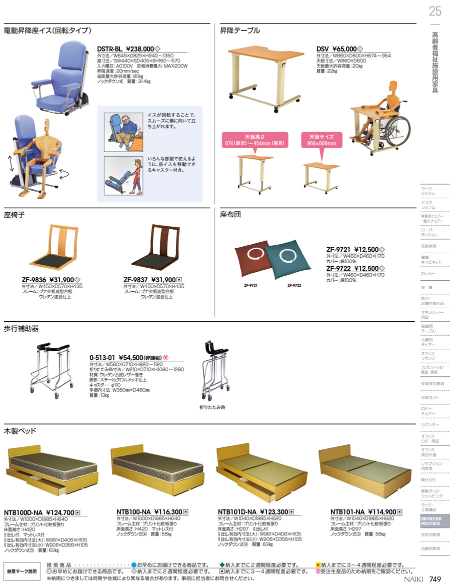 安い割引 ナイキ 電動昇降座イス 〔品番:DSTR-BL〕 1189989 送料別途見積り,法人 事業所限定 style-pro.jp