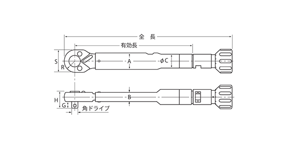 カノン プリセット形トルクレンチ N-QLK・CN-QLK (CN300QLK)