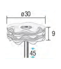 積層ソフトバフ （軸径3mm） 53737外形図