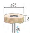 積層ソフトバフ （軸径3mm） 53766外形図