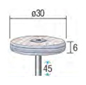 積層ソフトバフ （軸径3mm） 53788外形図