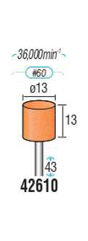 軸付砥石 カラータイプ 426タイプ外形図-1