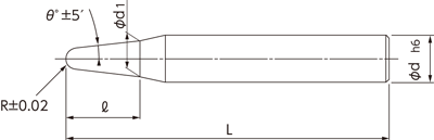 台形ランナー用テーパーボールエンドミル NERB-2 | 日進工具 | MISUMI 
