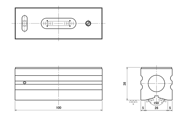 平形精密水準器（一般工作用） RFL-1002 | 理研計測器 | MISUMI(ミスミ)