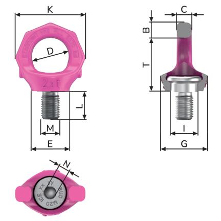ＲＵＤ スターポイントＶＲＳ−Ｍ36 VRS-M36 吊りクランプ・スリング・荷締機・アイボルト RUD スターポイントVRS-F-M36 VRS-F-M36の通販｜現場市場