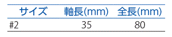 スタビープラスドライバー　51495 規格表01