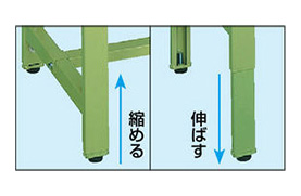 軽量高さ調整作業台TKK6タイプ | サカエ | MISUMI-VONA【ミスミ】