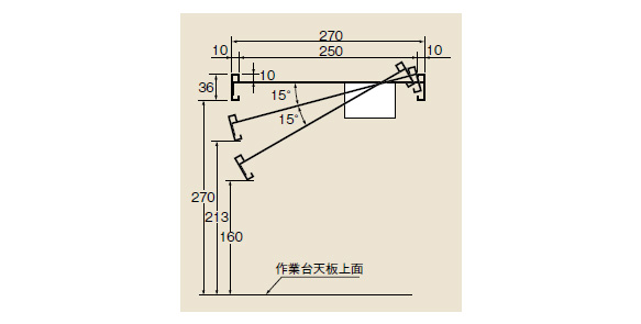 作業傾斜架台 KTK 内容量:1台 間口 (mm):1200 型番：KTK-12I