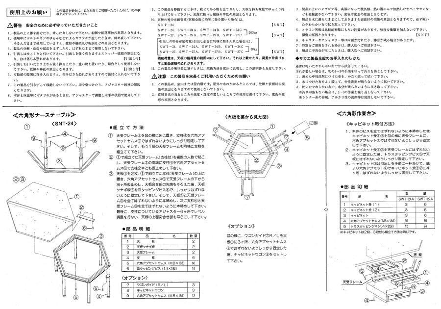 六角形作業台 中量STWタイプ | サカエ | MISUMI(ミスミ)