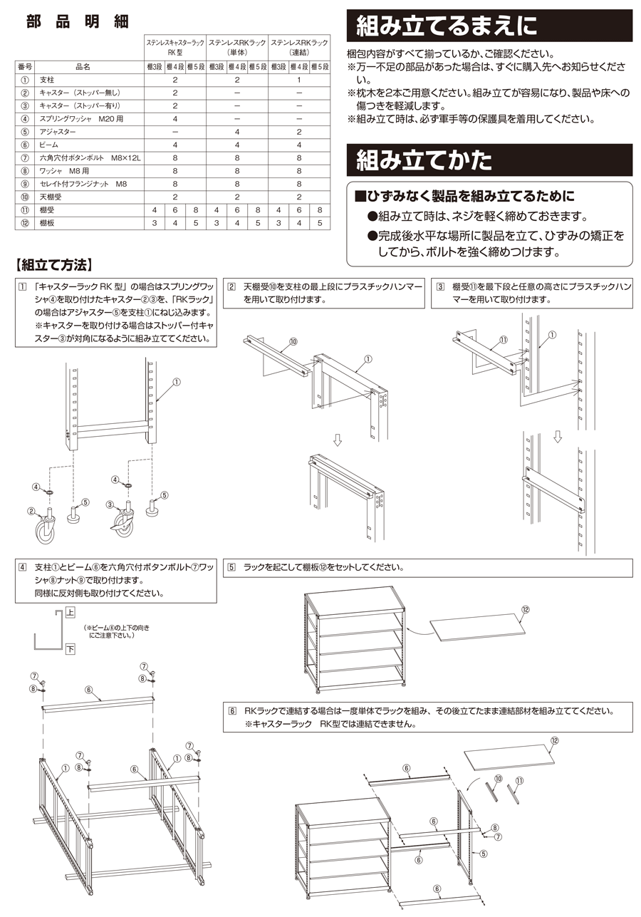 ポイント5倍】【直送品】 サカエ ステンレスRKラック(SUS430・200kg/段