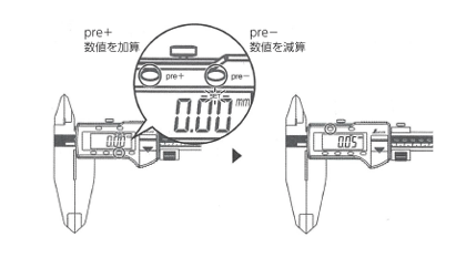 デジタルノギス 大文字 ホールド機能付 プリセット機能_関連画像