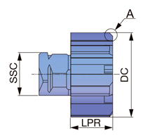 止まり穴用リーマヘッド HRM-AS 外形図-1