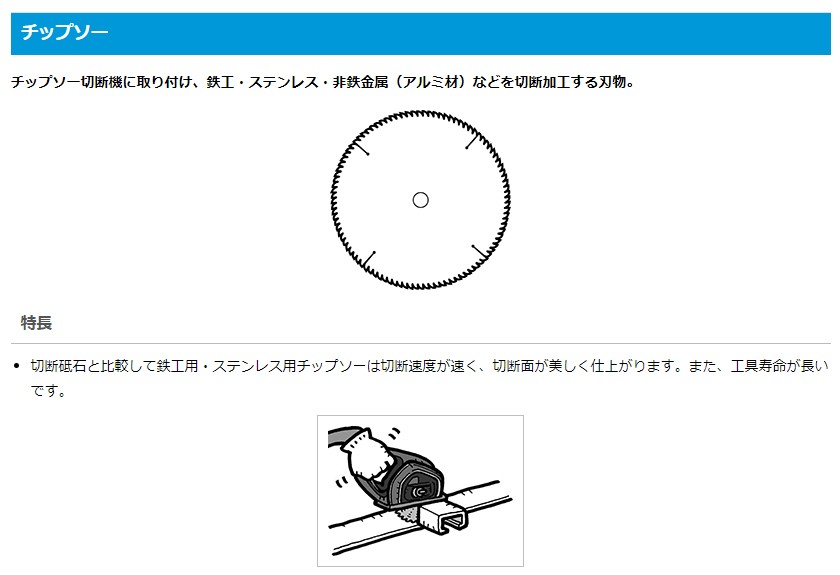 CP-255 | コンパネ用 | チップソージャパン | ミスミ | 828-3436