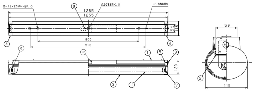 LEDH83112N | LEDキッチンライト LEDH83101／83112／83212 | 東芝ライテック | ミスミ |  4974550423557