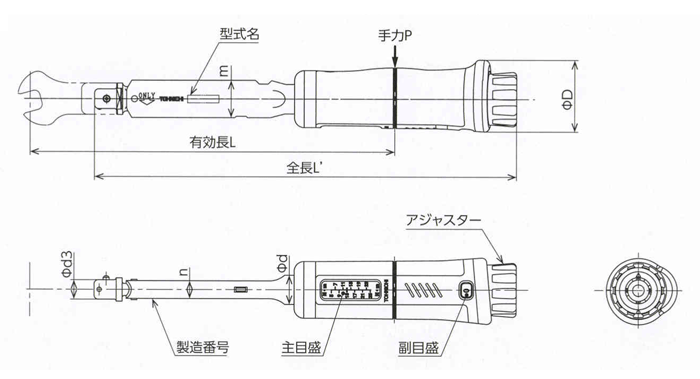 CL50NX15D | プレセット形トルクレンチ（ヘッド交換式） | 東日製作所 