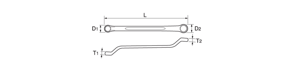 両口メガネレンチセット 45°型 長形 | トップ工業 | MISUMI-VONA【ミスミ】