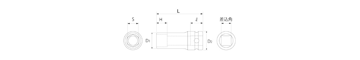 インパクト用ディープソケット（差込角9.5mm） | トップ工業 | MISUMI-VONA【ミスミ】