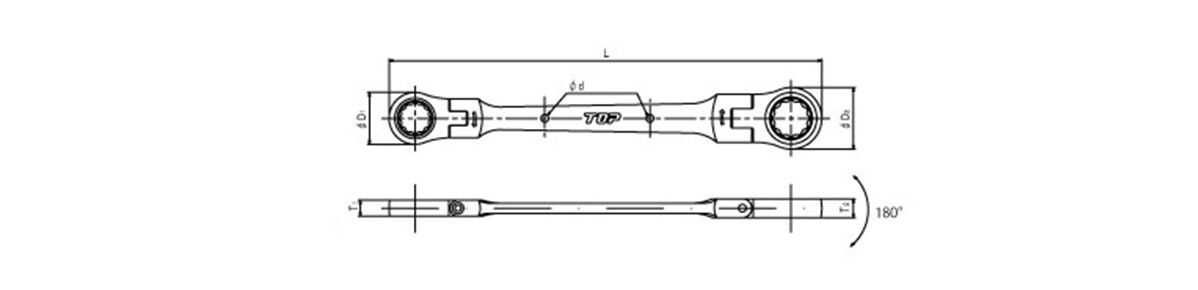 両首振りラチェットメガネレンチ | トップ工業 | MISUMI-VONA【ミスミ】