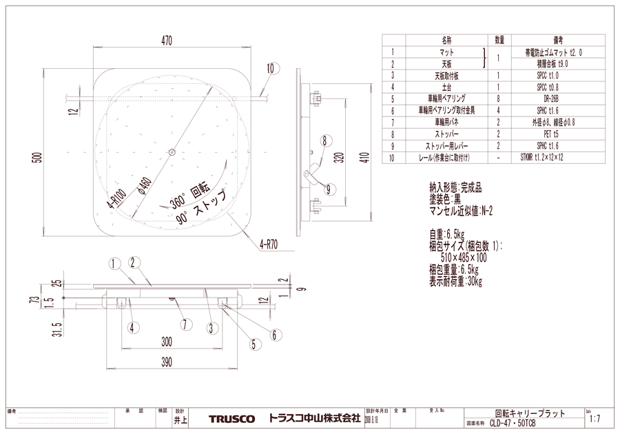 TRUSCO ライン作業台 片面 パネル・棚板型 W1200 ULRT-1200B トラスコ中山(株) - 2
