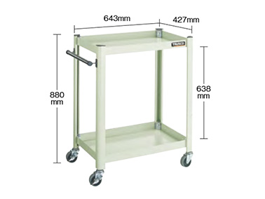 TRUSCO コンビネーションワゴン 643X427XH880 3段 TCW81A2-8000