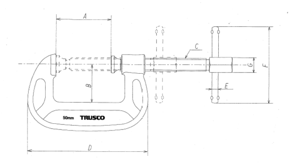 TRUSCO B型シャコ万力 25mm キャップ・リング TBC-25-CR シャコ万力