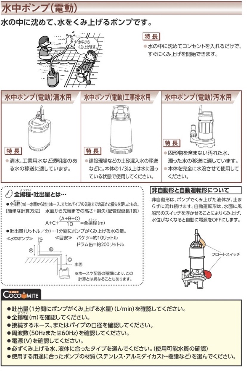 雑排水用 横型水中ハイスピンポンプ 鶴見製作所 Misumi Vona ミスミ