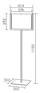 868-15A | 表示スタンド A3・A4・B4横型 | ユニット | ミスミ | 371-8271