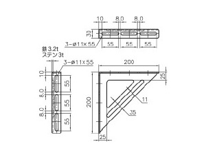 A10657-0014 | A型ブラケットシリーズ | アカギ | MISUMI-VONA【ミスミ】