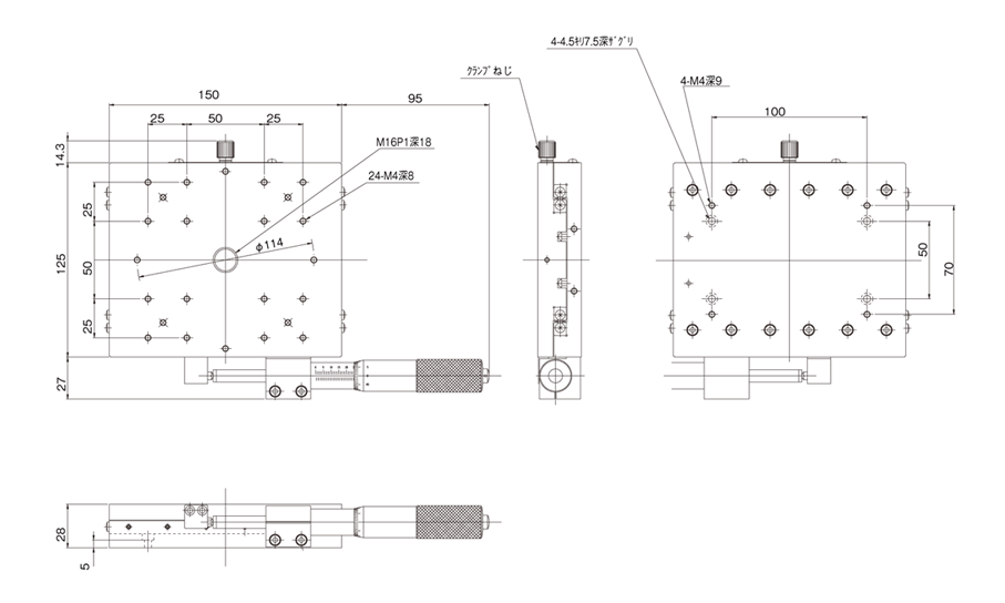 人気限定品 中央精機 VCR 超精密XY軸ステ-ジ(デシタル表示式マイクロ付