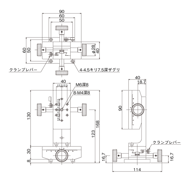 LM-612WSL | DT XZ軸ステージ（手動ステージ） | 中央精機 | MISUMI