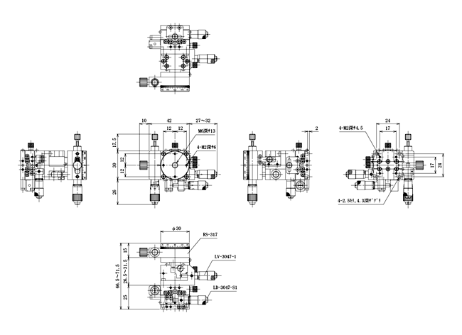 中央精機 ハイグレードアルミＸステージ ６０×６０ 〔品番:LS-6047-C1