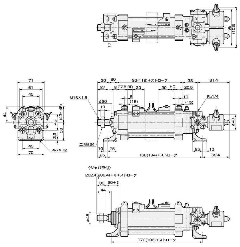 CKD シリンダチューブ HCA-20-53-CYL-TUBE：GAOS 店+stbp.com.br