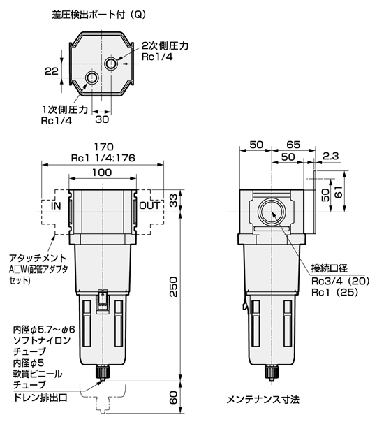 日本公式代理店 CKD エアフィルタ F4000-10-P74-A15 | motr.ca
